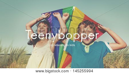 Teenybopper Young Children Youth Kids Concept
