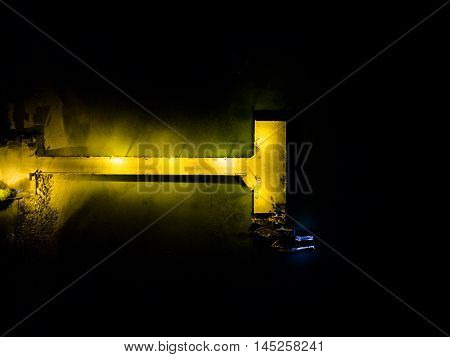 Night pier view in Koh Phangan Thailand