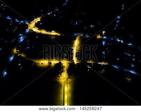 Night pier view in Koh Phangan Thailand