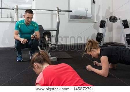 Young People Engaged In The Gym