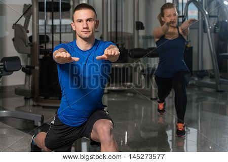 Young People Engaged In The Gym