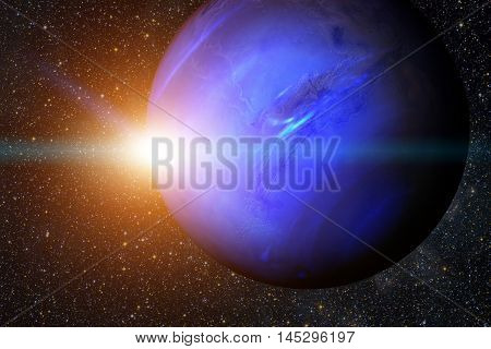 Solar System - Neptune. It Is The Eighth And Farthest Planet From The Sun.
