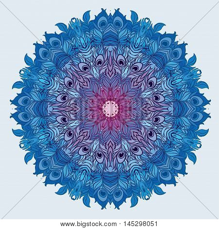 Vector Ethnic Mandala. Vintage decorative round element.