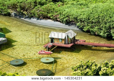 Brussels, Belgium - 13 May 2016: Miniatures At The Park Mini-europe - Reproductions Of Monuments In
