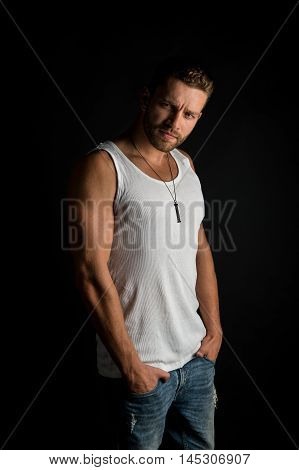 Sexy Muscular Young Man
