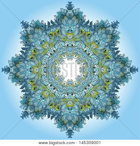 Vector Ethnic Mandala. Vintage decorative round element.