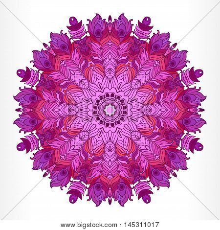 Vector Ethnic Mandala. Vintage decorative round element.
