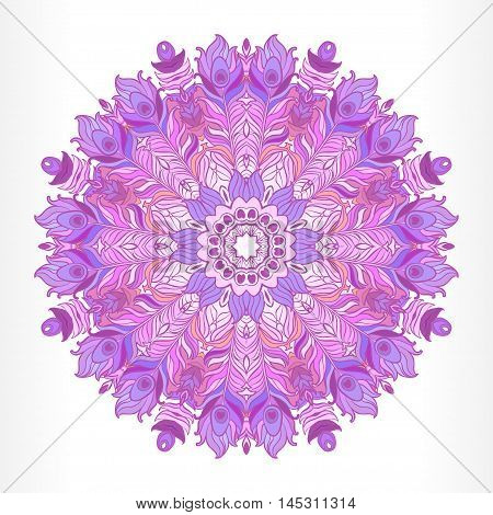 Vector Ethnic Mandala. Vintage decorative round element.