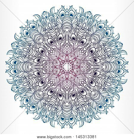 Vector Ethnic Mandala. Vintage decorative round element.