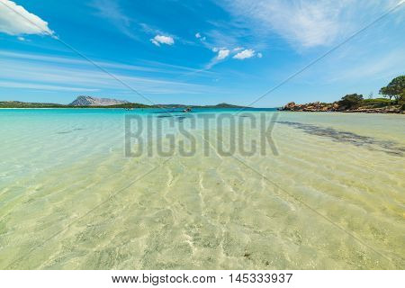 clouds over Lu Impostu beach in Sardinia