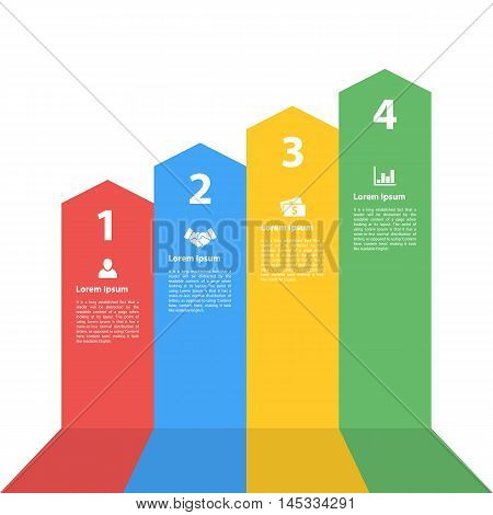 Four Steps 矢量图和照片（免费试用） | Bigstock