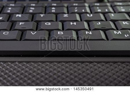 Keyboard Space Bar Looking Up Macro Detail Black Texture