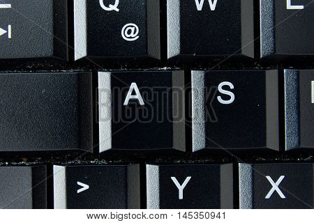 S German Keyboard Button White Black Macro Letters Numbers