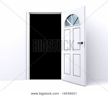 aprire la porta bianca