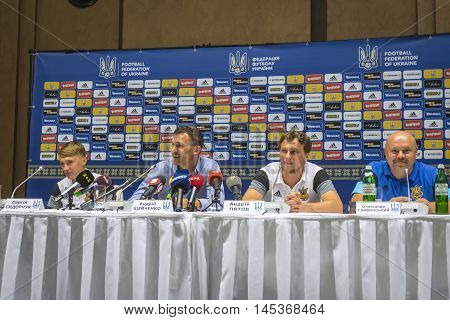 Press-conference Of Head Coach Of Ukraine National Football Team