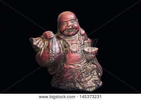 Laughing Buddha with Money Bag In Hand