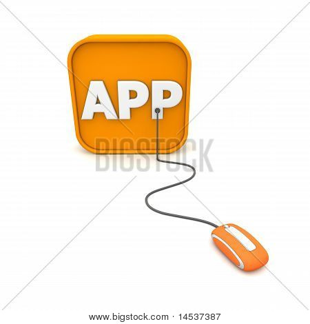 Cablato per Apps - Mouse arancio