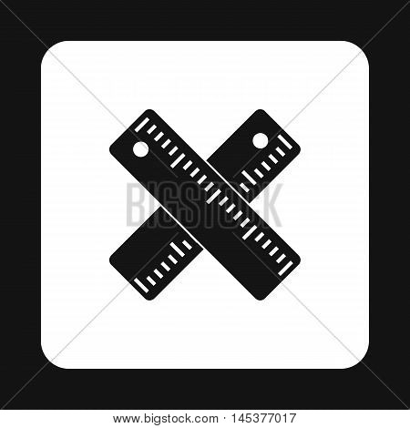 Line icon in simple style isolated on white background. Measuring symbol