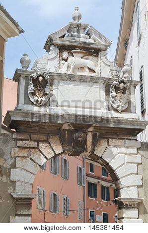 Balbi's Arch in Rovinj Rovigno Istria Croatia