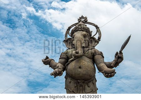 GaneshaHindu God and the god of successGanesha blue sky and cloud background
