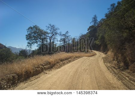 California Hillside Dirt Road