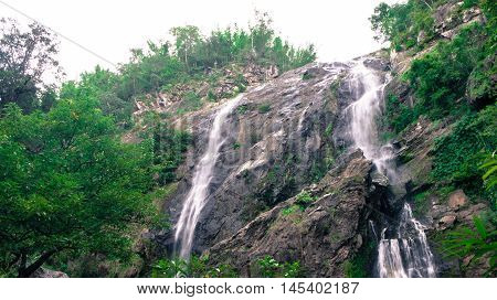 Klonglan waterfall The famous waterfall in Kamphaeng Phet province National Park Thailand