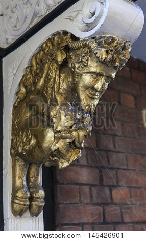 A beautiful Faun gargoyle at Brasenose College in Oxford. The gargoyle is said to be one of the inspirations behind the famous CS Lewis book - The Lion The Witch and the Wardrobe.