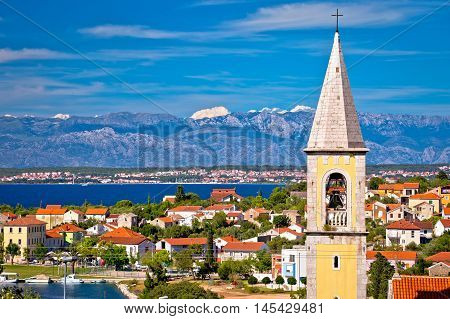 Sutomscica village and Zadar channel view Island of Ugljan Croatia