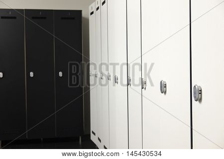 Interior of a modern cloakroom
