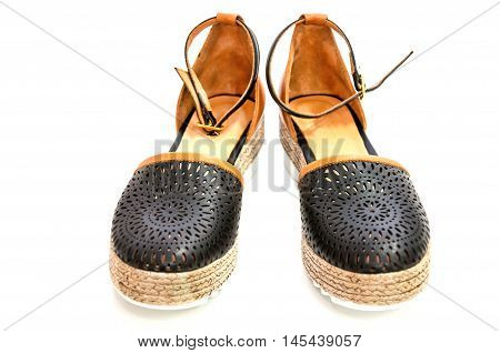 Pair Of Sabot Isolated On White Background
