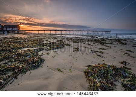 Saltburn Sands and Pier, at Saltburn by the Sea which is a Victorian seaside resort with what is the most northerly surviving British Pier