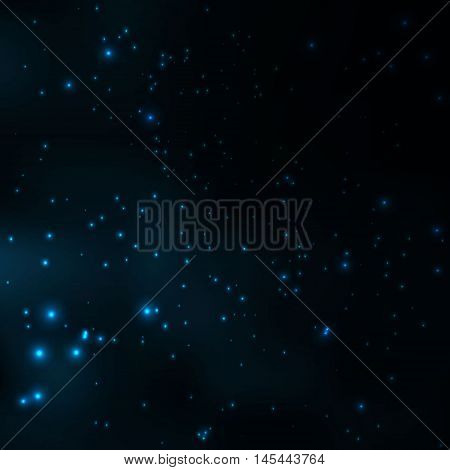 Starry sky at night. Cosmic background. Shinning