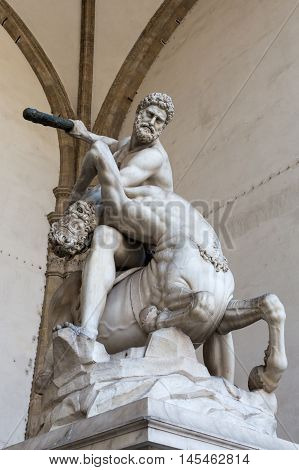 Hercules And Nessus In Florence, Italy
