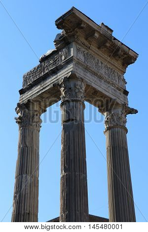 Ancient columns near the Theater of Marcellus