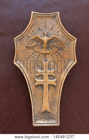 Old and ancient knocker in the city of Rome