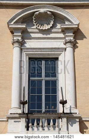 Detail of the Capitoline museums in Rome