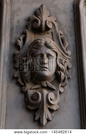 Detail of an ancient door in Rome