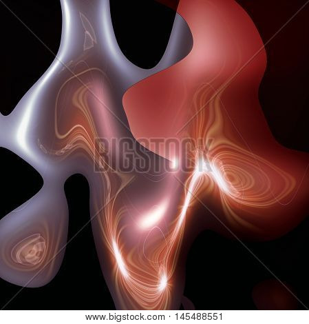 Abstract background of the dark gradient with distance sun and visual wave and poolar coordinates effects
