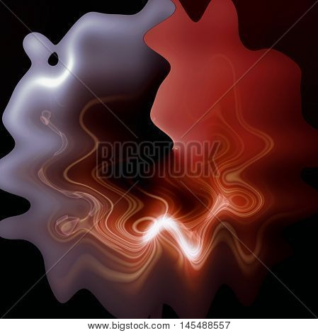 Abstract background of the dark gradient with distance sun and visual wave and poolar coordinates effects