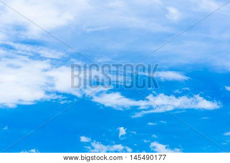 blue sky with cloud closeup Blue sky with clouds background blue sky background with tiny clouds Sky daylight. Natural sky composition. Element of design.