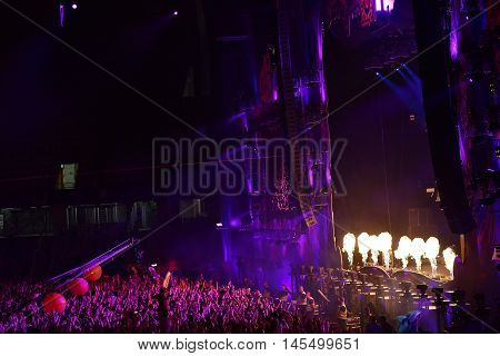 Dj Fedde Le Grand Performing Live On The Stage