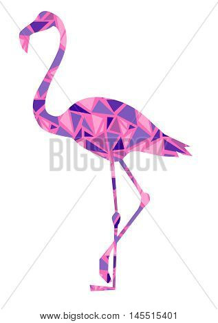 flamingo vector illustration, silhouette flamingo vector , pink bird, abstract flamingo