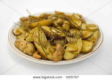 Batatas assadas alevinos