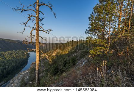 Republic of Bashkortostan Russia. White River in the Ural mountains.