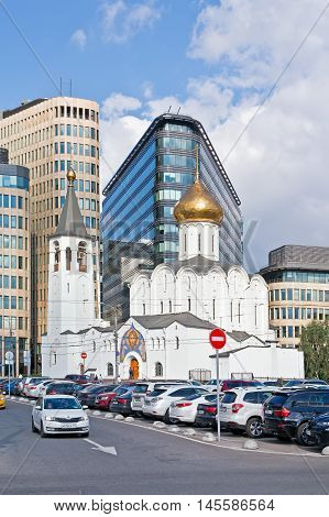 MOSCOW RUSSIA - September 02.2016: Building Nikolsky Old Believer church outside Butyrsky shaft