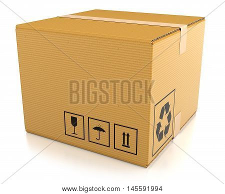 mailbox isolated on white background 3D mail