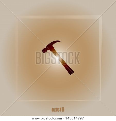 Hammer Flat Style Vector Icon