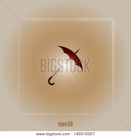 Umbrella Symbol Vector Icon