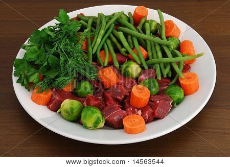 Mix di ingredienti ragù