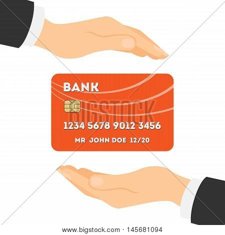 Credit card protection. Safe acces and money protection. Credit card security.
